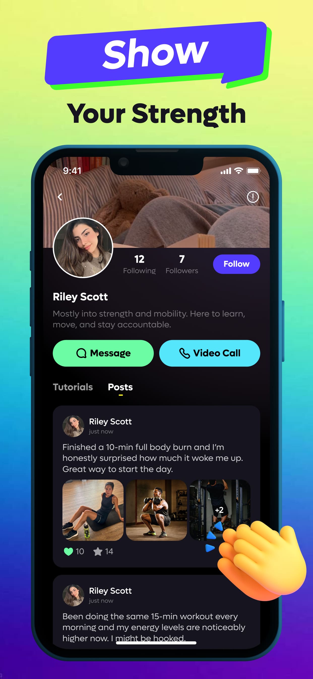 App Screenshot 3 - User Profile or Discovery Page
